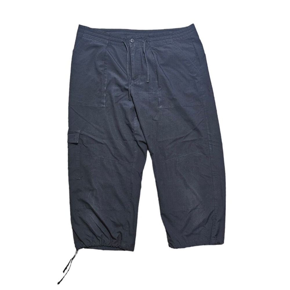 Patagonia Solid Black Inter-Continental Pants Lightweight Roll-Up Hiking Size 12